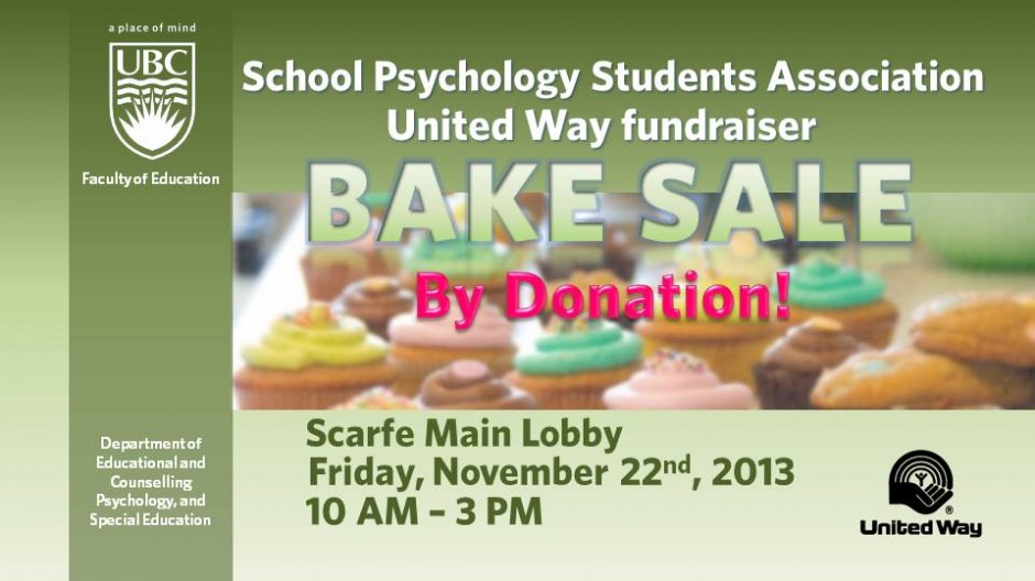 SCPS United Way Bake Sale
